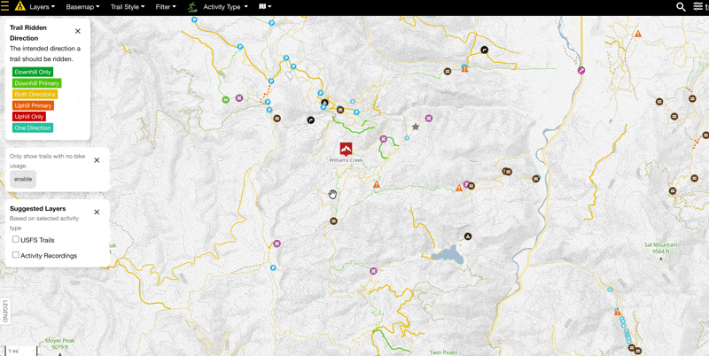 How to View Trail Difficulty on the Basemap – Trailforks