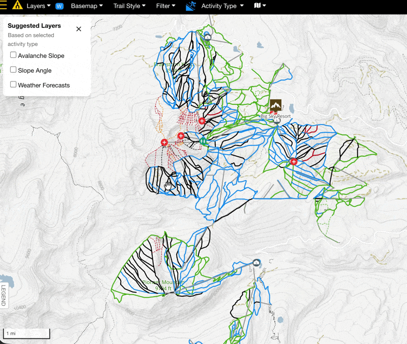 How to View Trail Difficulty on the Basemap – Trailforks