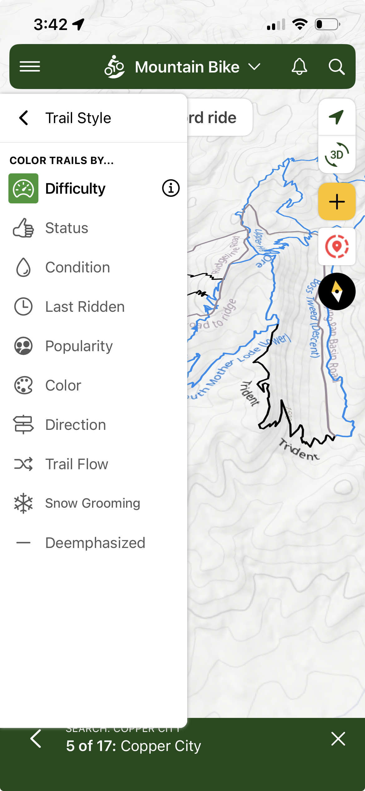 How to View Trail Difficulty on the Basemap – Trailforks